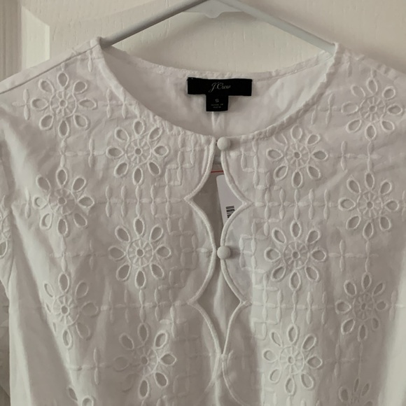 NWT J. Crew white eyelet dress size small - Picture 4 of 7